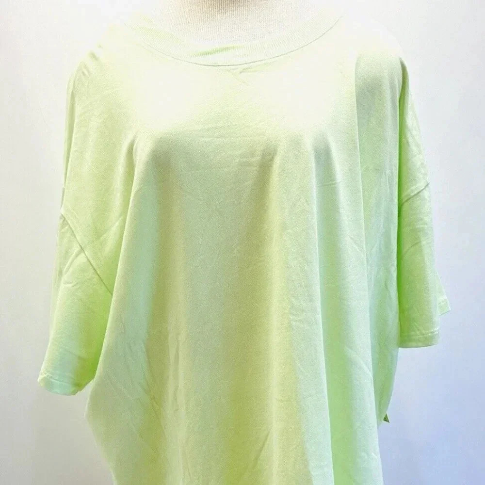 NWT TEK GEAR Women Short Sleeve Crew Neck On the Go Gear Green Shirt Plus Sz 3X - Picture 1 of 12